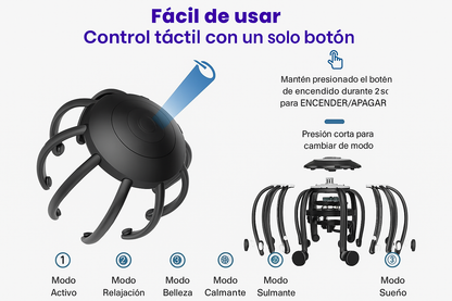 AliviaMente: Masajeador Terapéutico de Cabeza