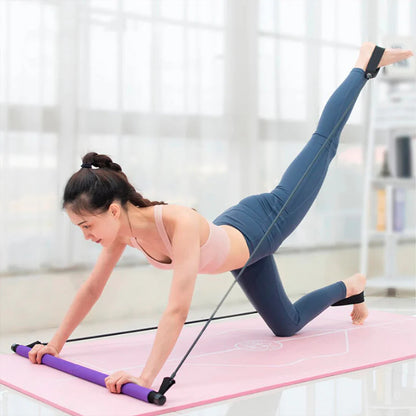 Barra Pilates Portátil  Bandas Elastica